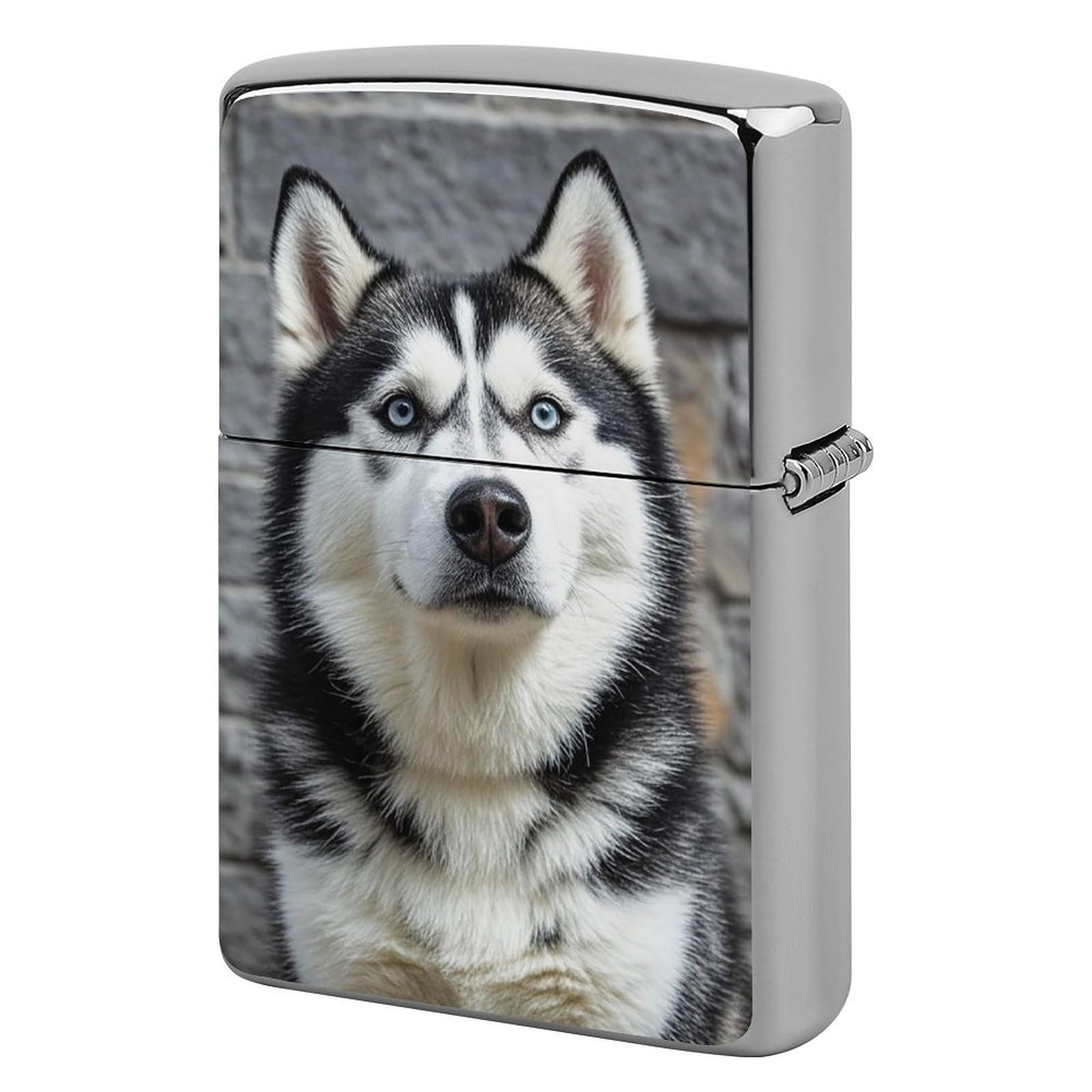 Husky Dog Lighter Case for Men, Personalized Lighter Cover for Valentine's Day Gifts, Flip-Top Lighters Shell for Outdoor, Portable Lighters Protective Sleeve