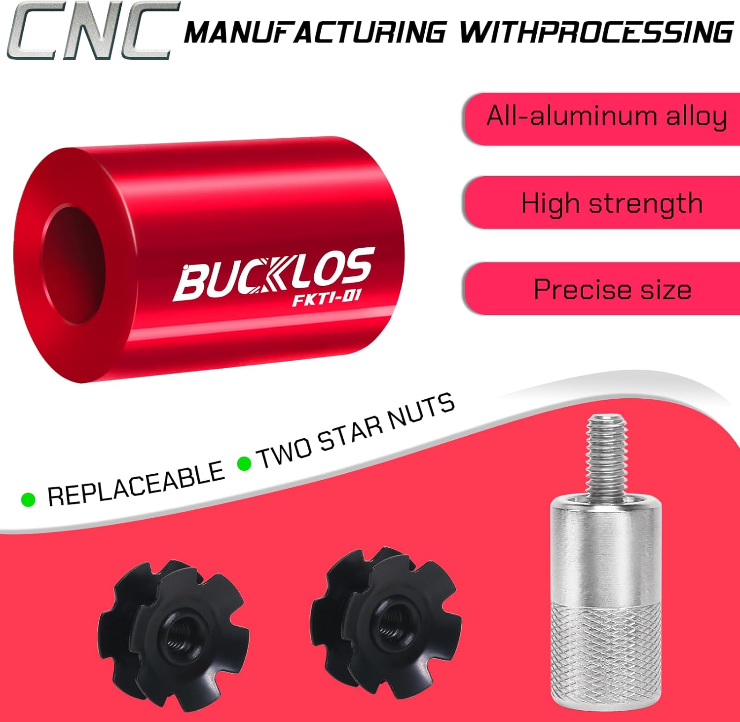 BUCKLOS MTB Air Suspension Fork 29 110 * 15mm Boost AM E-Bike Tapered, Travel 160mm 36mm Inner TubeThru Axle Front Forks & Bicycle Fork Star Nut Setting Tool for 1-1/8" Fork Tubes