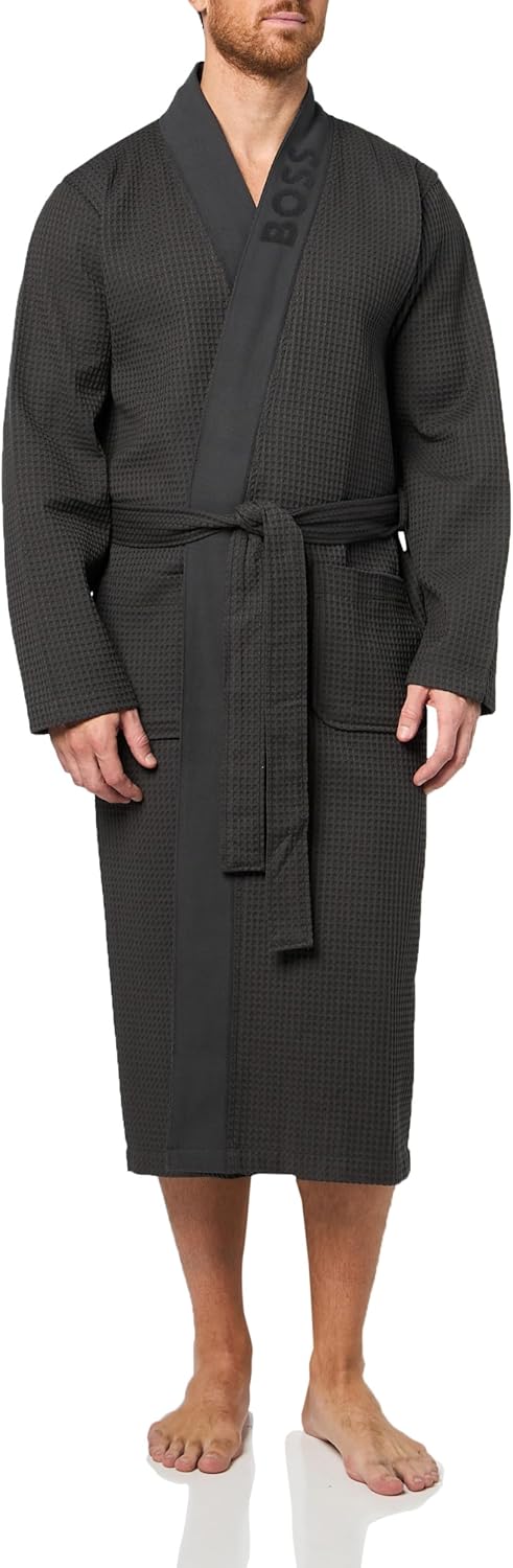 BOSS Mens Waffle Robe