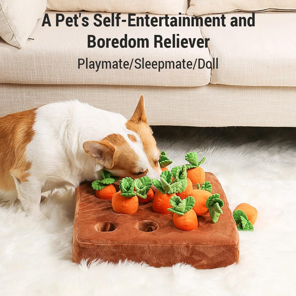 Sonew Giocattolo intelligente per cani, carota, giocattolo interattivo, giocattolo per cani e gatti