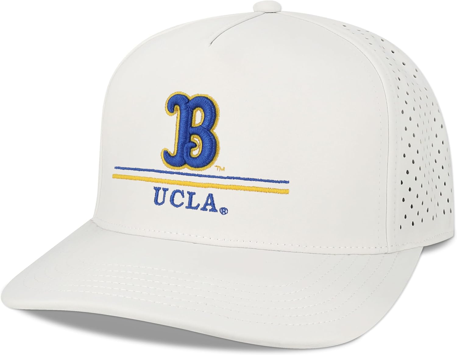 Legacy NCAA Officially Licensed Baseball Hat, UCLA Bruins, Lightweight Cap for Men & Women, Cut Above Adjustable (Cut), White, One Size Fits Most, Snapback Closure