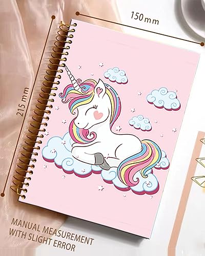 Miniatura 2 de iampanda Cuaderno de diario en espiral, encuadernación fuerte de doble alambre con papel de primera calidad para niñas y mujeres, lindo cuaderno de