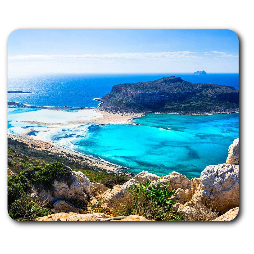 Balos Bay Crete Greece Greek Mouse Mat Pad Computer PC Laptop Gaming Office Home Desk Accessory Gadget 3075
