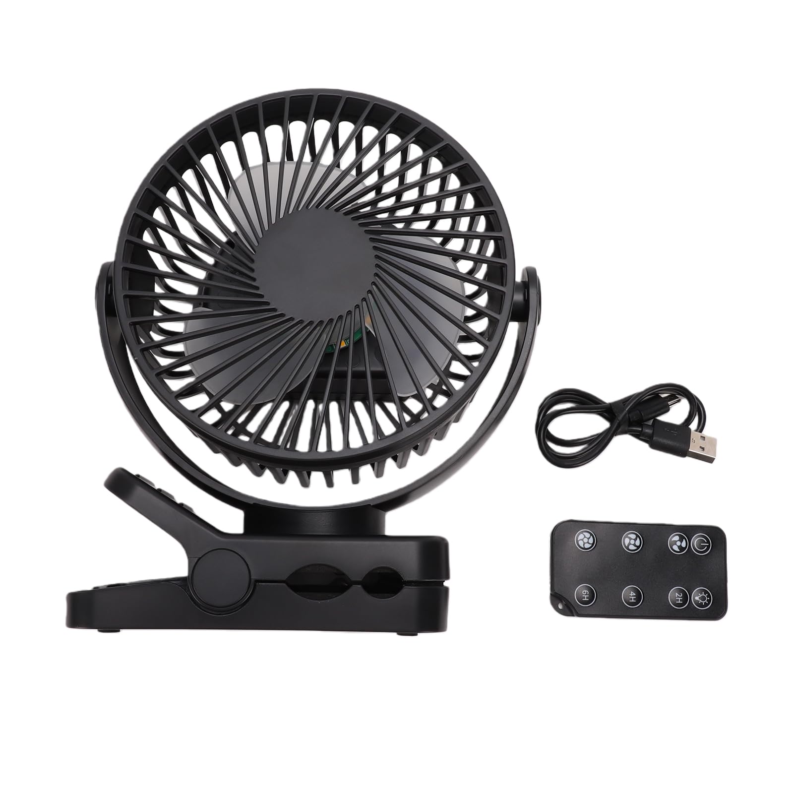 Ventilador USB magnético Tosuny de 12000mAh con rotación de 360°