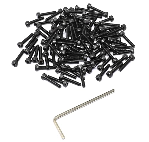Miniatura 283 de iexcell 720 piezas de acero de aleación M4 x 6/8/10/12/16/20/25/30/35/40/45/50 de grado 12.9, tornillos de cabeza hexagonal, tornillos, arandelas