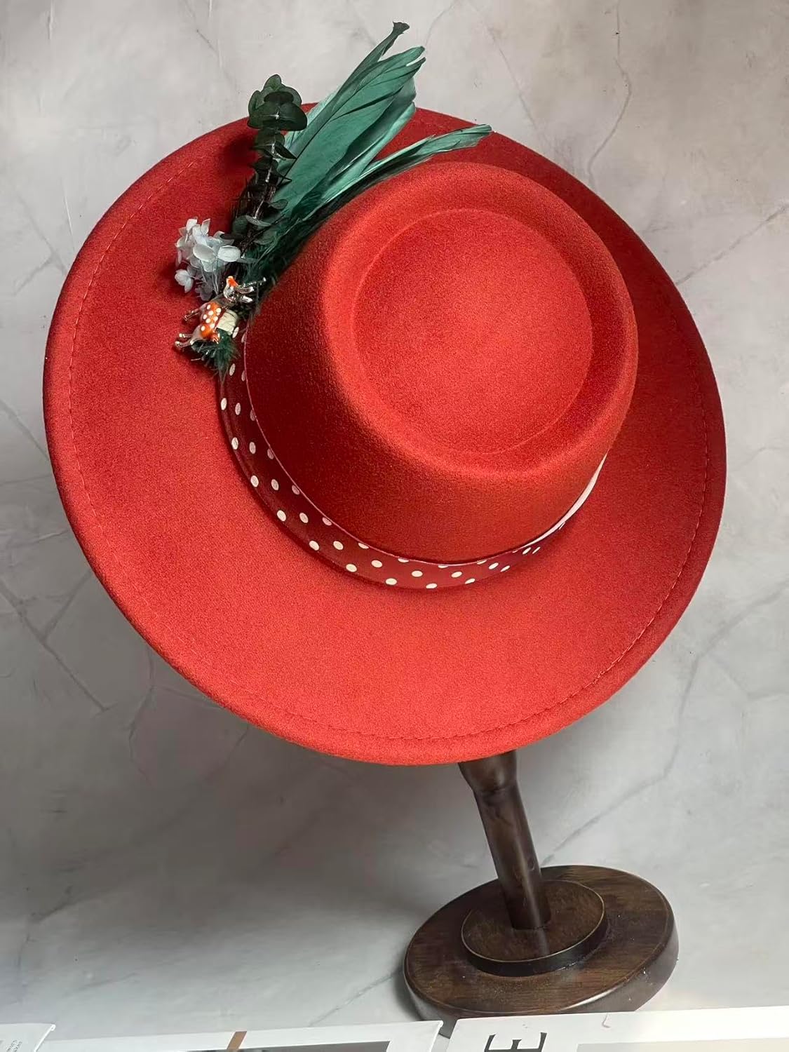 Big Wide Brim Women Fedora Hat- Panama Dress Hats for Party 2025 - Image 7