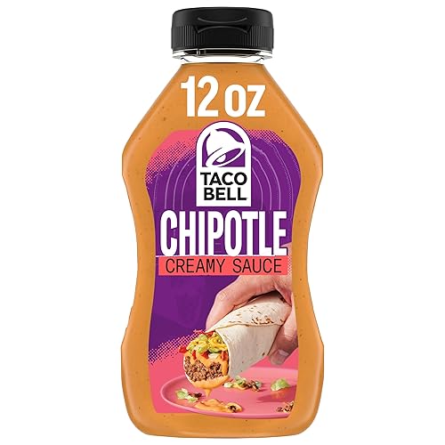 Taco Bell Creamy Chipotle Sauce, 12 fl oz Bottle, Pack