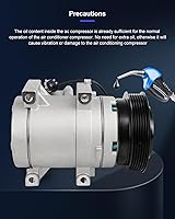 Vista 183 de ECCPP Compresor de CA 1997-2003 apto para Mitsubishi Montero Sport 3.0L 1999-2004 para Mitsubishi Montero Sport 3.5L Compresor de aire acondicionado