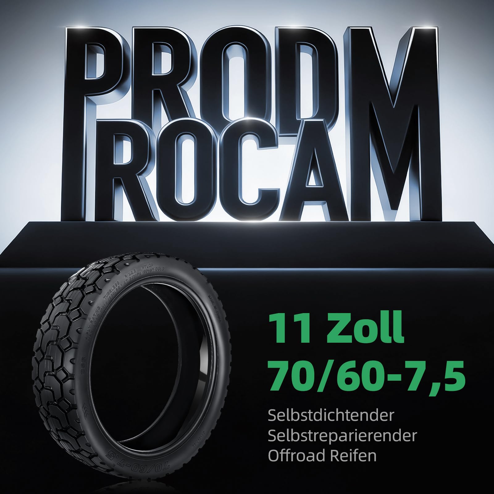 70/60-7,5 Ersatzreifen für Segway Ninebot ZT3 / ZT3 Pro, 11 Zoll Selbstreparierender Schlauchlose Reifen Cross Season Elektroroller Tire mit Kleber (Selbstreparierender-2 Stück)