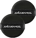 JUNG SAEM MOOL Cushion Puff | Natural Cover Puff for Smooth Fitting, Round Shape 2.1 Inch, Set (2pc)