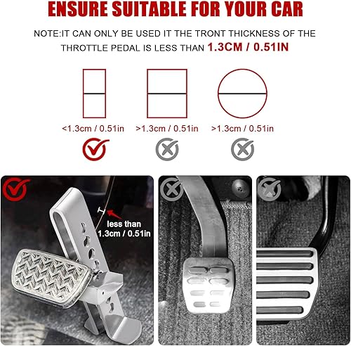 Miniatura 5 de Herramienta de seguridad antirrobo para freno de coche, herramienta de protección de freno de embrague de coche de acero inoxidable, bloqueo de