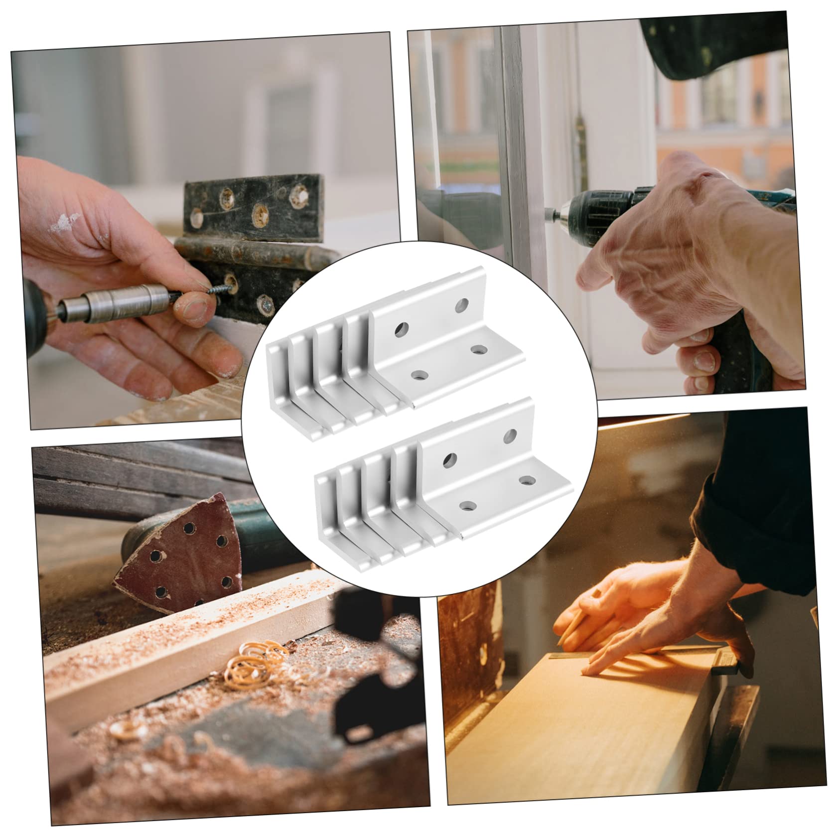 OSOLADY High Hardness Aluminum Corner Brackets 10pcs Extrusion Connectors for 3060 Professional Aluminum Profile Bracket Set