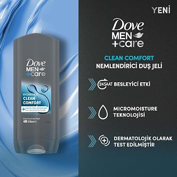 Dove Men Care Clean Comfort Duş Jeli 400 Mililitre