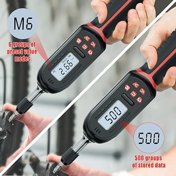 VANPO Digital Torque Screwdriver, 2.65-53.10 in.lb, 2% Accuracy,