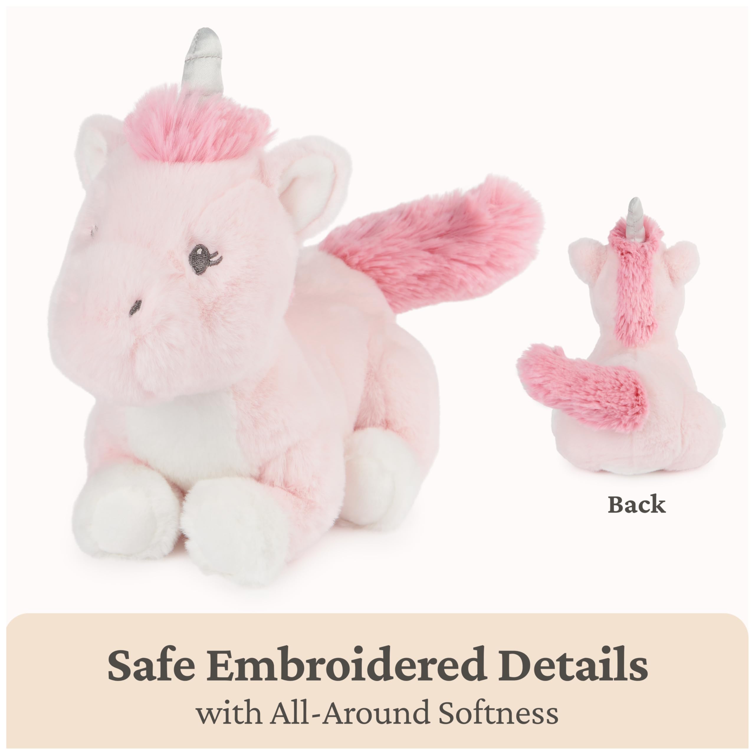 GUND Baby Alora - Peluche a forma di unicorno, per neonati e bambini, rosa, 25,4 cm
