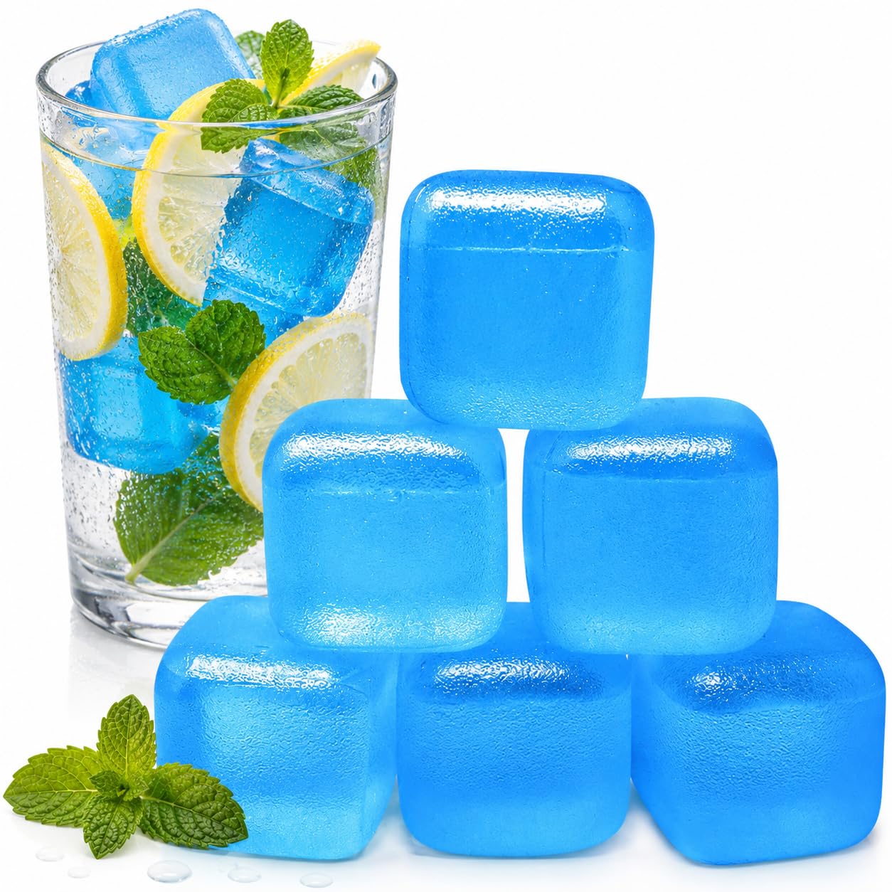 Amazon.com: Extra Large Reusable Ice Cubes (2.2