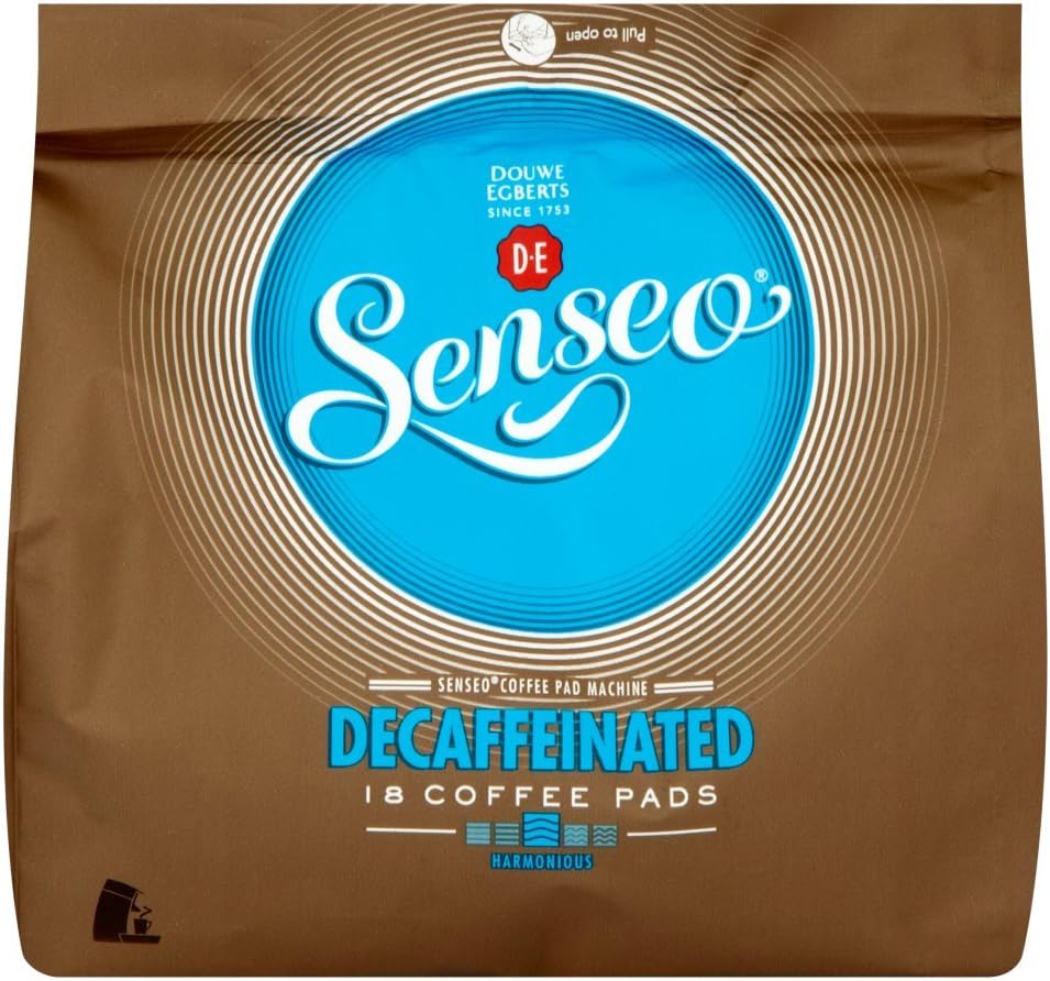 Douwe EgbertsSenseo Decaffeinated Coffee 18 Pads (Pack of 5, Total 90 Pods)