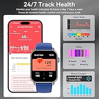 Vista 4 de iBesi Relojes inteligentes para hombres y mujeres, pantalla táctil HD de 1.83 pulgadas, rastreador de actividad física con llamadas Bluetooth, IP68