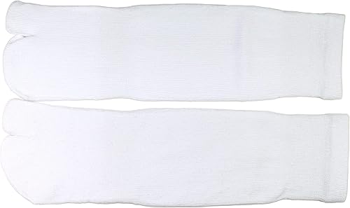 Miniatura 6 de Calcetines Tabi japoneses unisex de 2 dedos, 2 pares, tamaño niño pequeñoniñoadulto, Blanco