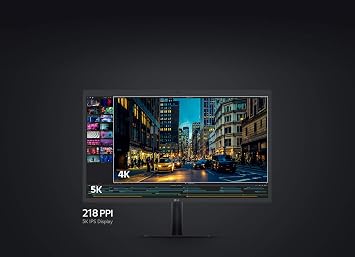 LG 27MD5KL-B Ultrafine 5K Display - Bundle - 27-Inch 16:9 5K (5120 x 2880) IPS Monitor, 500 cd/m Brightness, Thunderbolt 3 / USB Type-C Inputs, MacOS Compatibility with Screen Cleaning Set