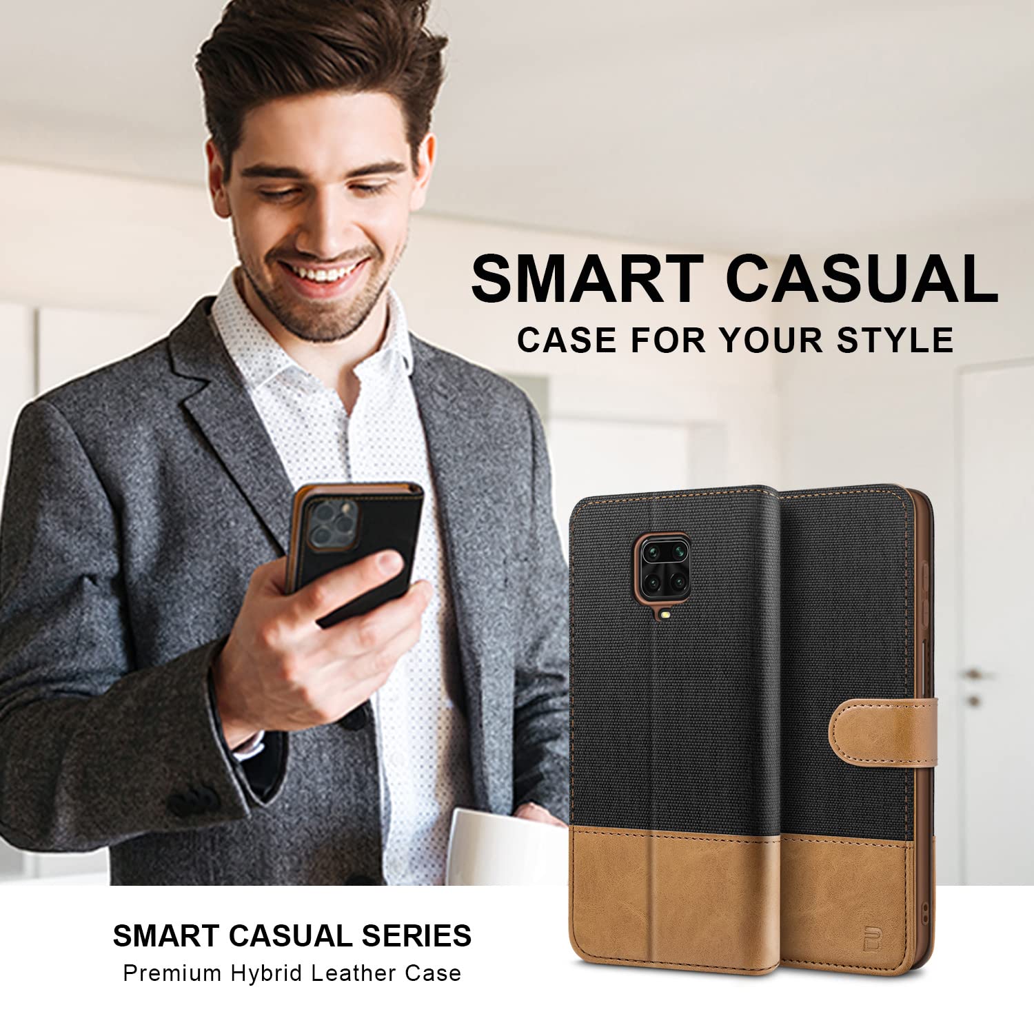 BEZ Custodia per Xiaomi Redmi Note 9 Pro, custodia | WhichOne