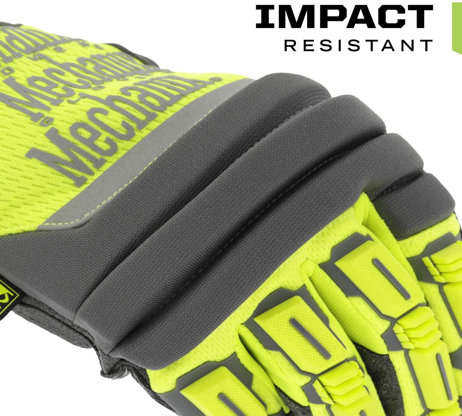 Mechanix Wear Size 9 Hi-Viz Yellow M-Pact 2 Armortex TrekDry Full Finger Anti-Vibration Gloves With Extended Neoprene Cuff, Medium (SP2-91-009) - Work Gloves - 
