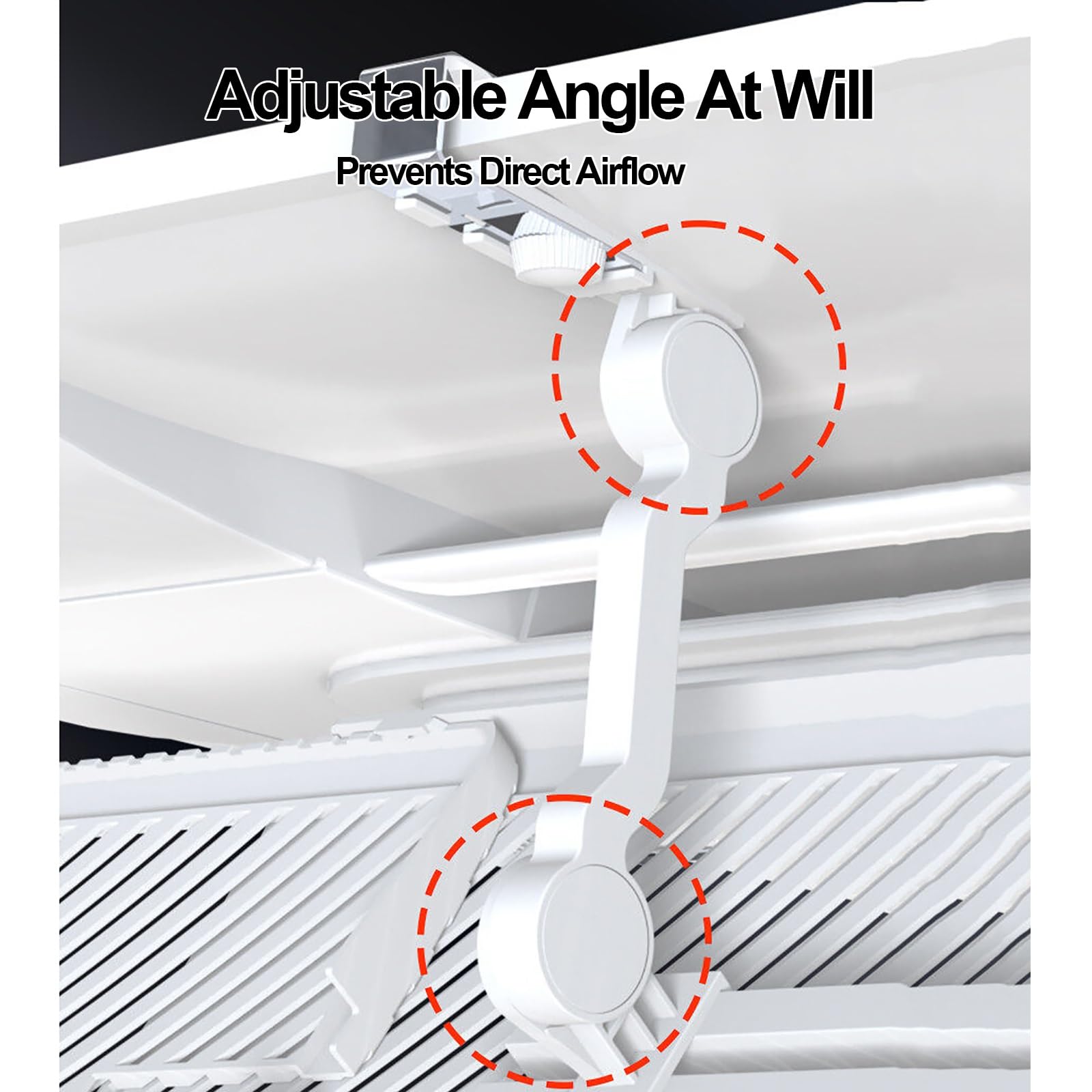 Set di 4 Deflettore per Aria Condizionata Centralizzata Estensibili, Deflettore Condizionatore da Soffitto per Condizionatore D'Aria Centralizzato, Anticondensa