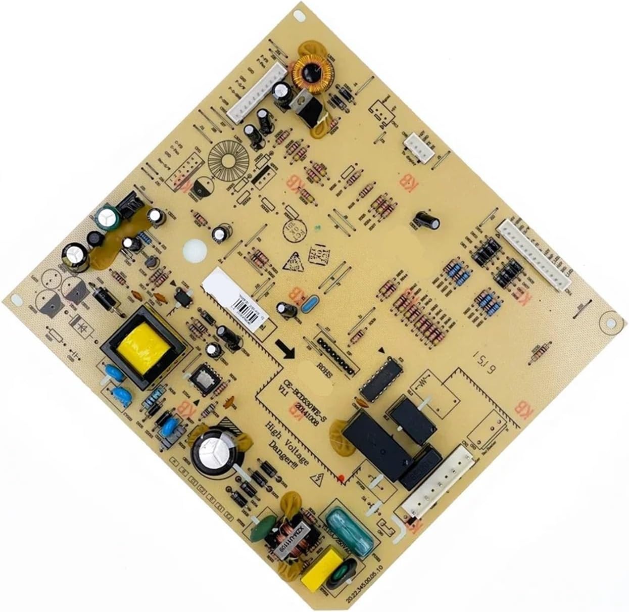 Refrigerator Control Board Parts, Compatible for Midea, 5023010100BR BCD-536WKM(E) CE-BCD530WE-S Circuit PCB Freezer Motherboard Accessories