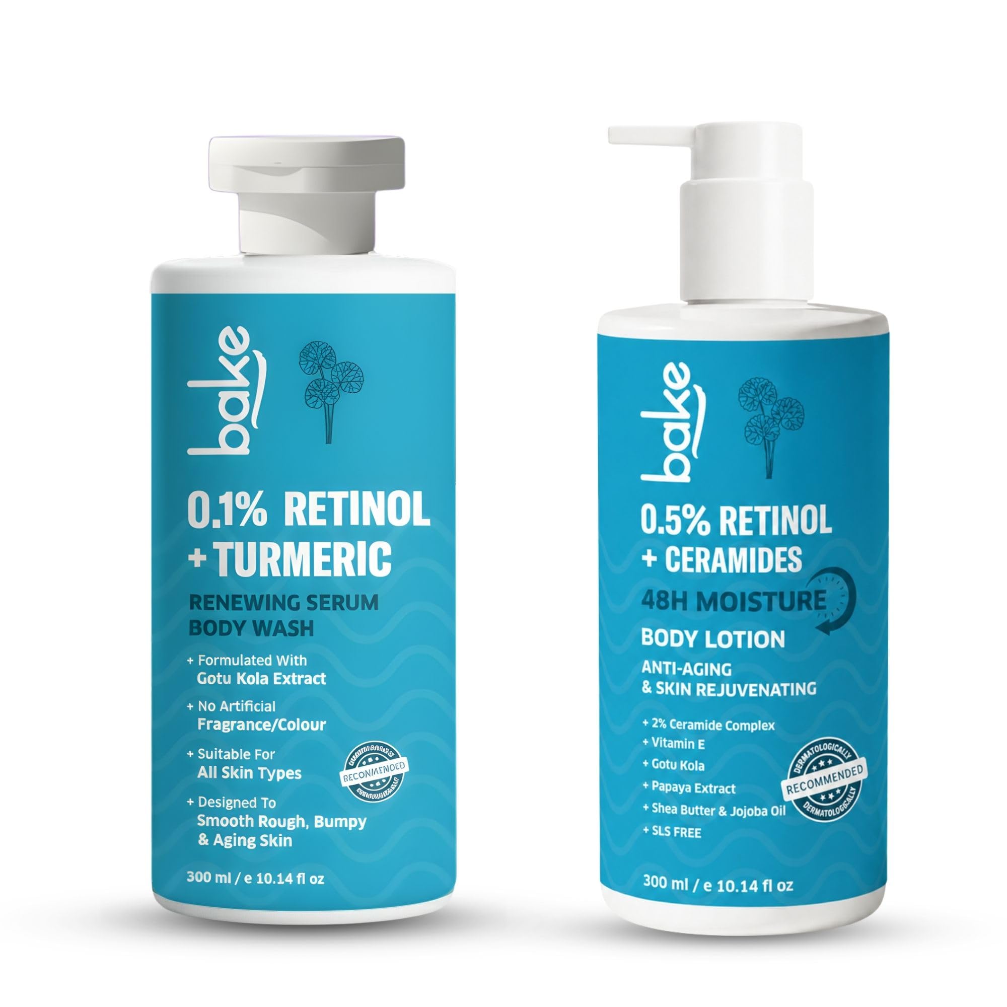 BAKE Anti Aging Bodycare Combo with Retinol & Ceramide Body Wash & Body Lotion | Reduces Fine Lines & Wrinkles, Skin Tightening, Boosts Collagen | Aged, Wrinkled, Sagging Skin | For Women & Men-image-29