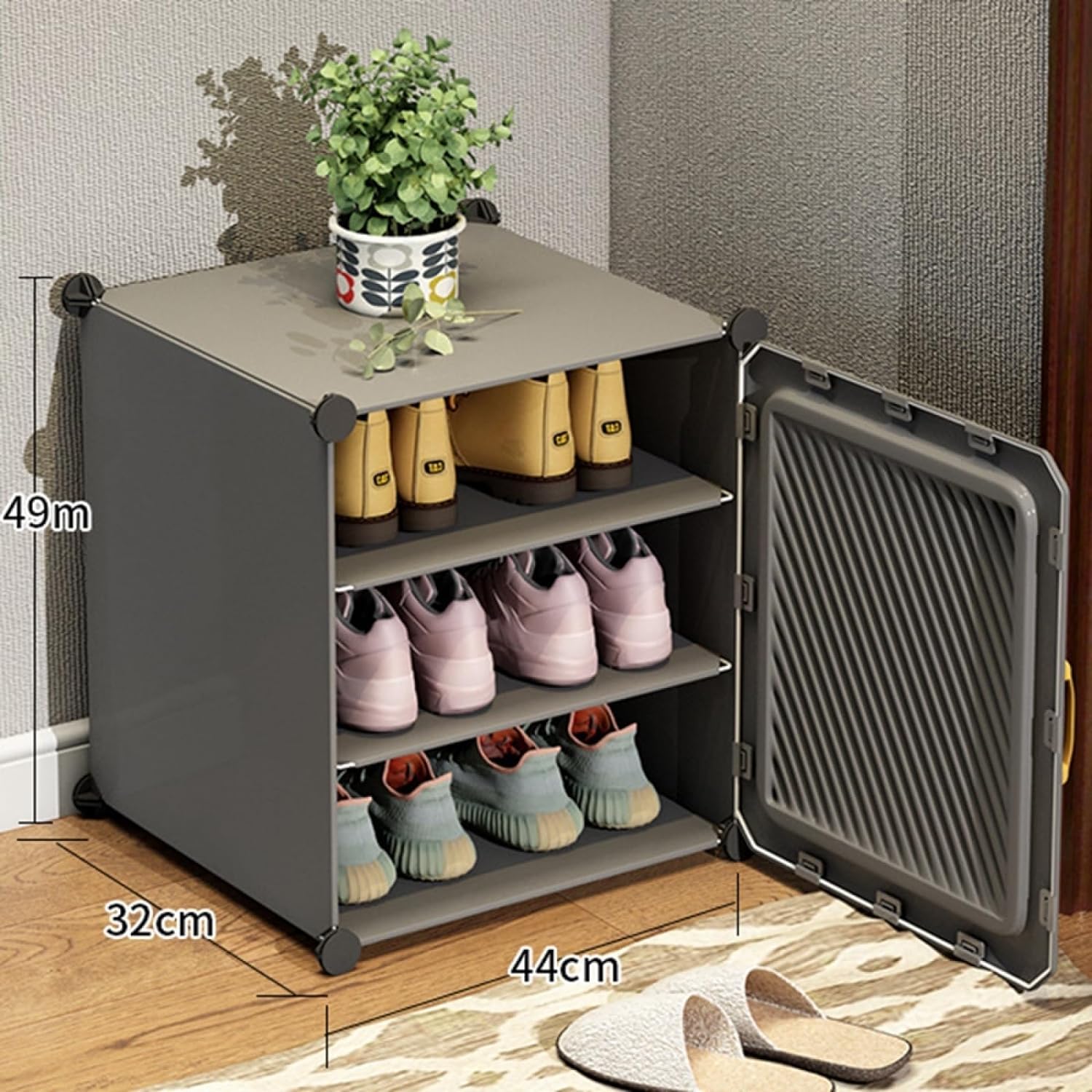 Amazon｜シューズボックス シューズラック 靴箱 下駄箱 DIY組み立て式