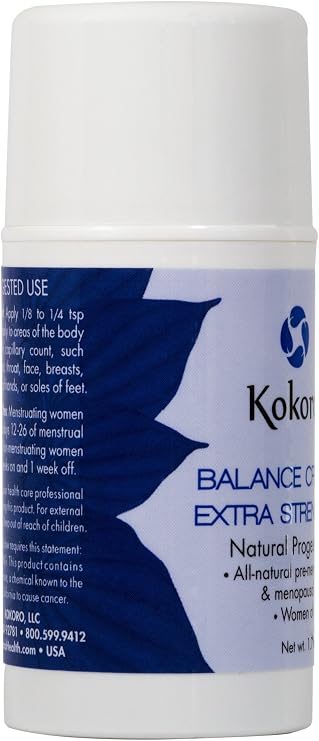 Kokoro Extra Strength Natural Progesterone Creme | Skin Moisturizing Cream | 1.7 oz Pump | 50% More Progesterone | Paraben-free | No Phytoestrogens | No Animal Products, By-Products, or Animal Cruelty