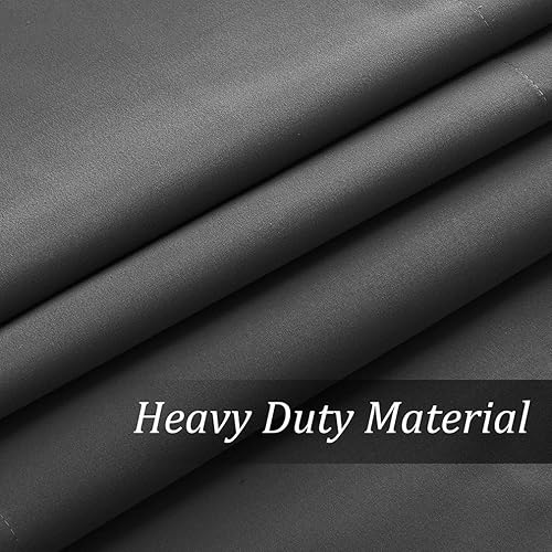 Miniatura 5 de Valea Home Cortina opaca con niveles para ventana pequeña, con bolsillo para barra, cortinas de cocina para oscurecer la habitación, cortinas cortas