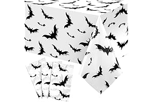 Tiamon Halloween Tablecloth: Spooky Batty Extravaganza
