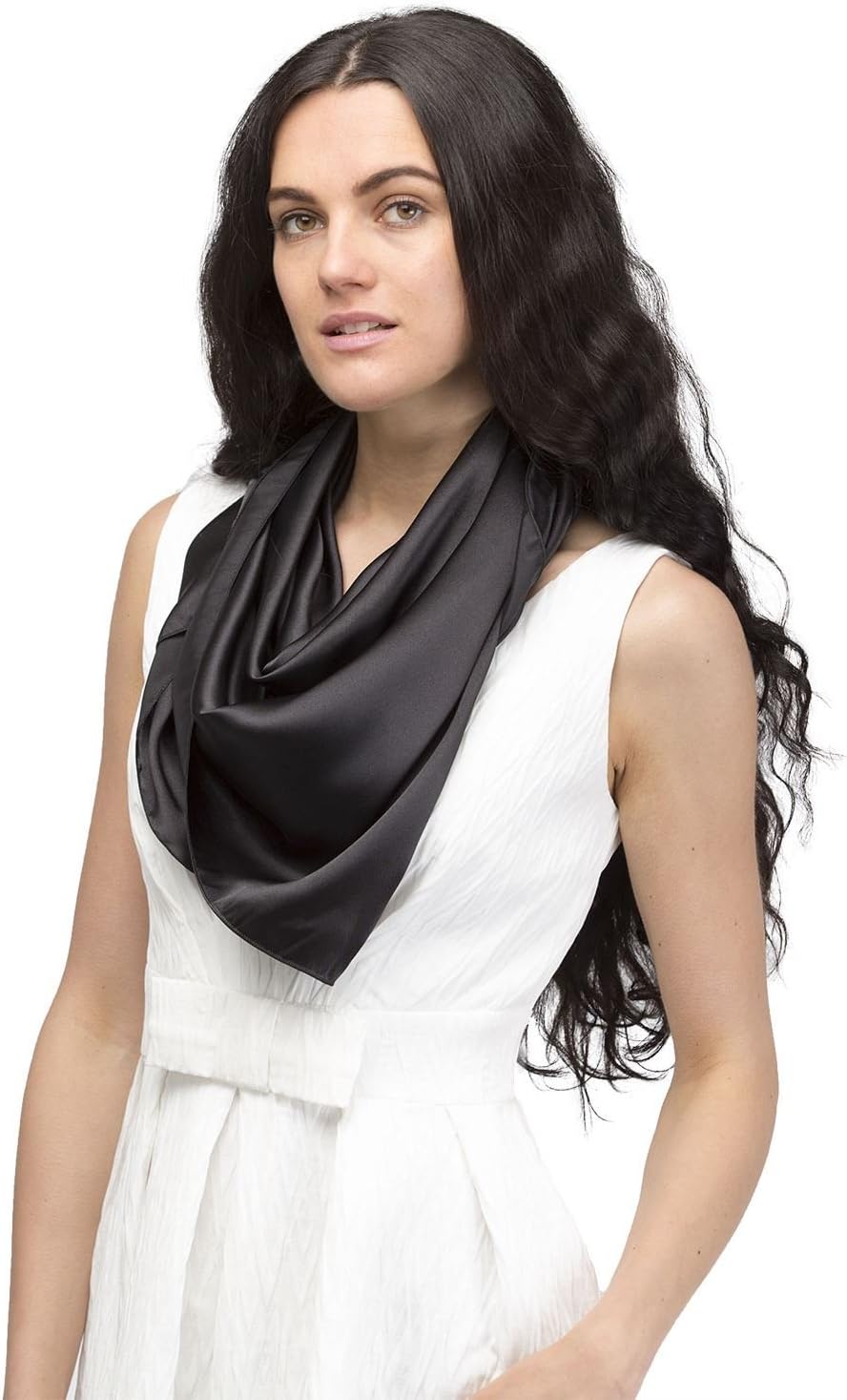Bufanda Circular Hombre Basic Sense Bufanda Cuadrada De Gasa Retro Ligera Para El Cuello Bufandas Para Mujer