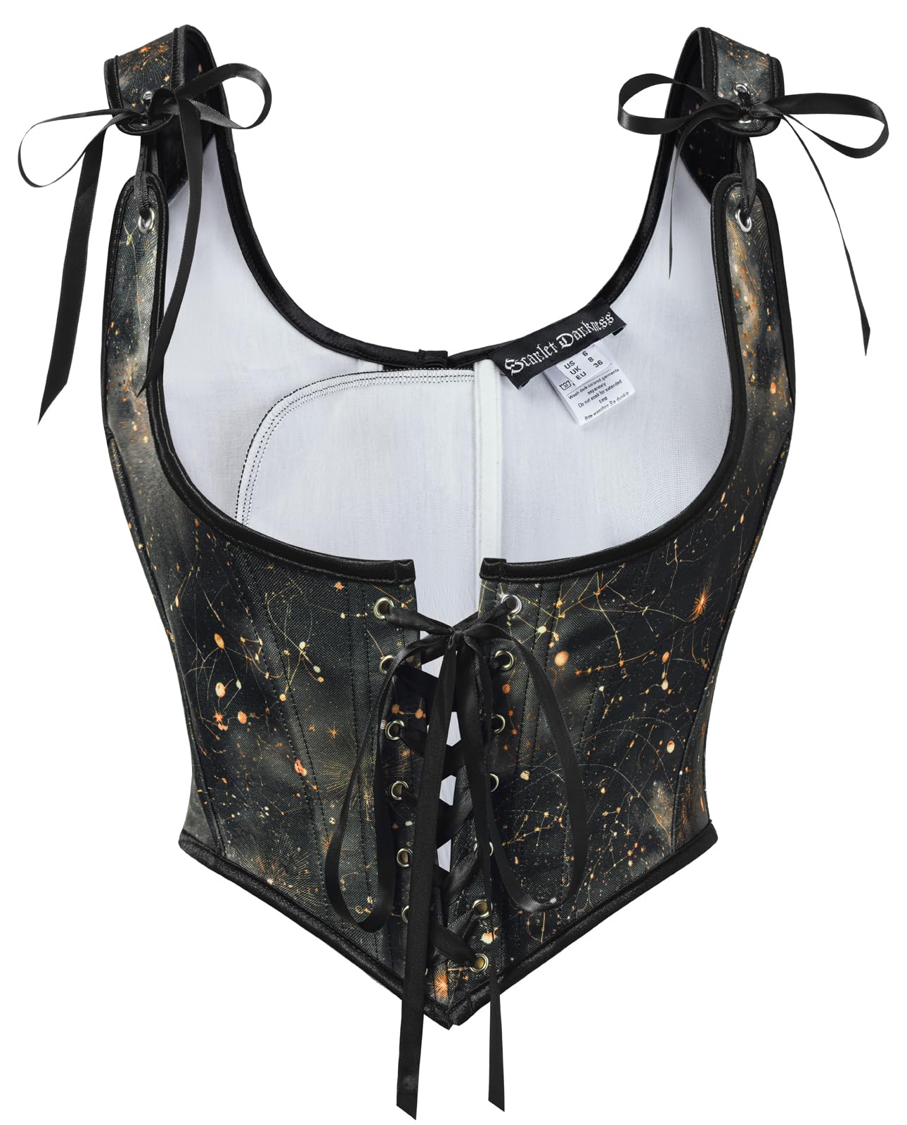 Scarlet Darkness Corset Tops for Women Renaissance Underbust Corsets