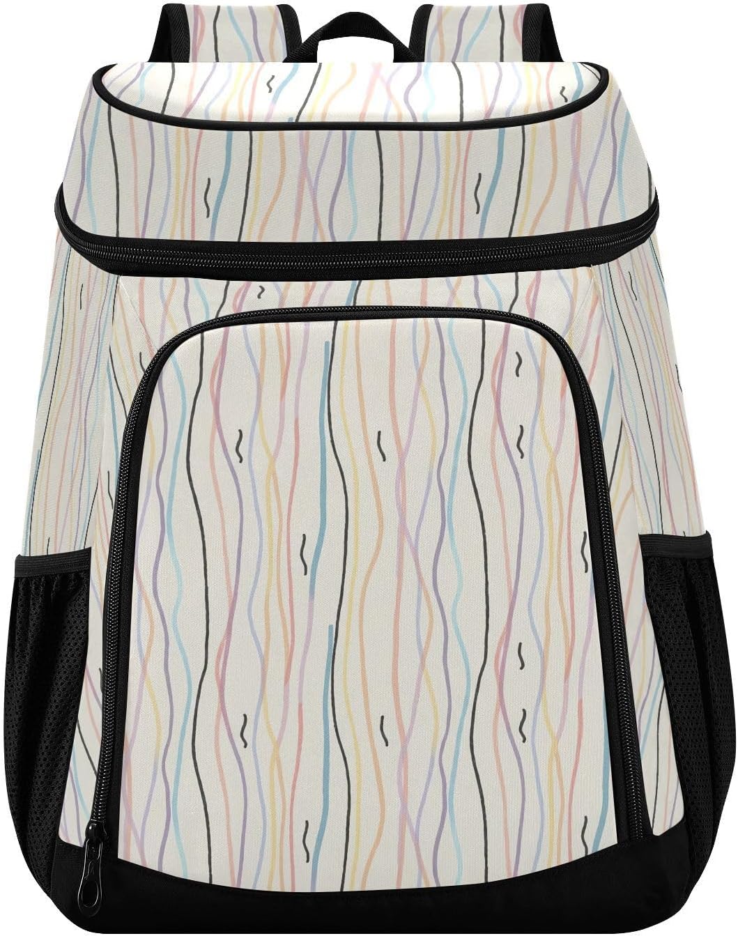 Nautical Map Cooler Backpack 36 Cans Leakproof Waterproof Backpack Cooler Bag Beach Accessories for Women and Men Travel Camping Fishing Backpack
