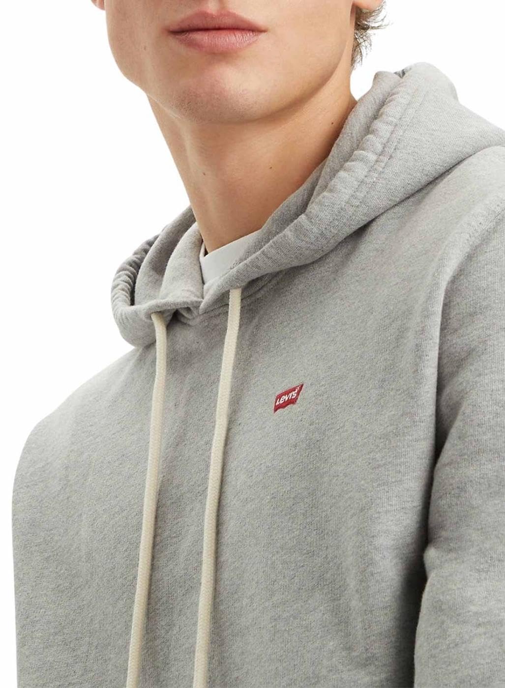 Levi's Męska bluza z kapturem The Original Hm Hoodie, Mid Tone Grey Heathe, XXL