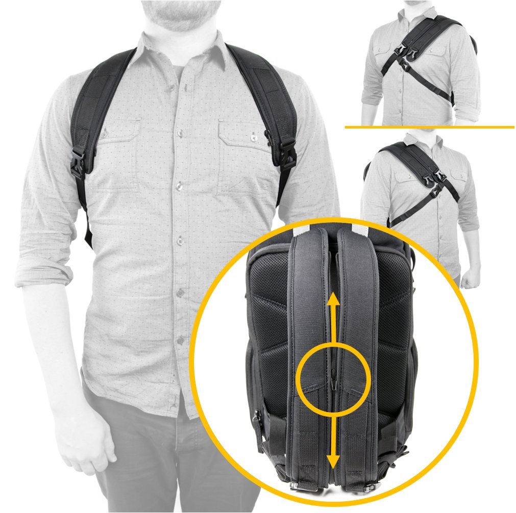 Vanguard Veo Discover 46 Streamlined, Compact Sling Bag, Black Vanguard Veo Discover 46 Streamlined, Compact Sling Bag, Black