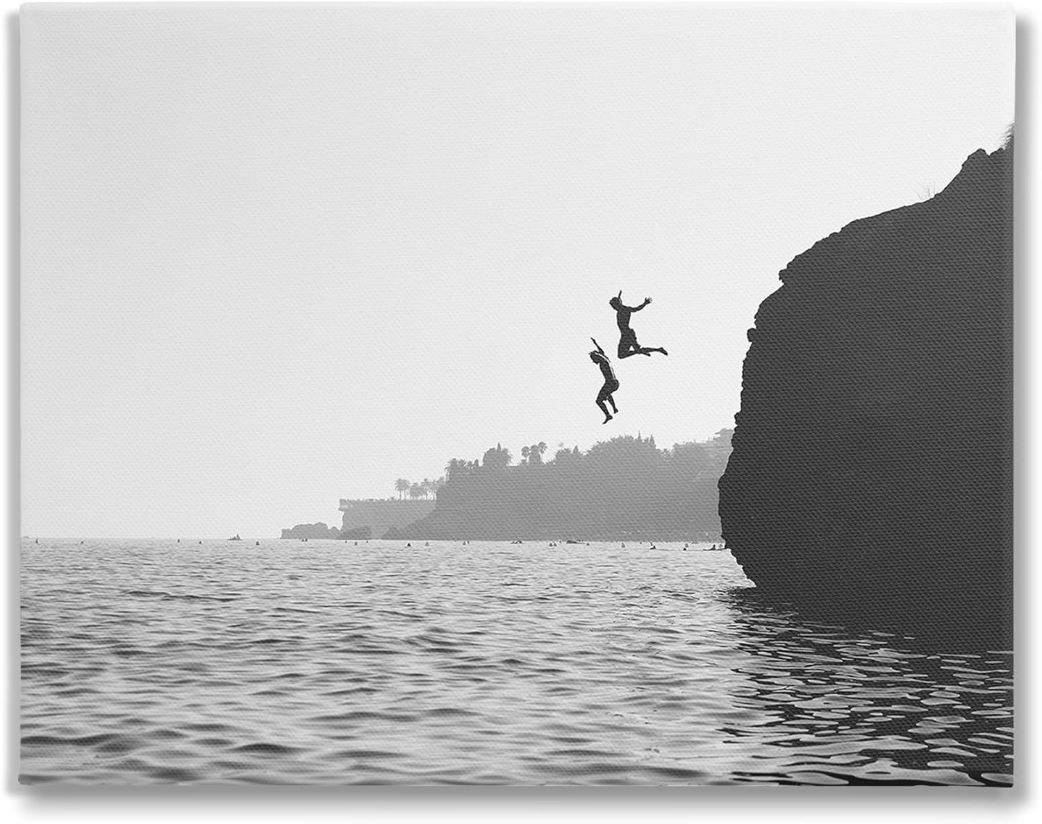 Stupell Industries Diving Ocean Cliff Canvas Wall Art by Sisi and Seb