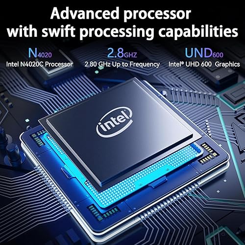 Miniatura 3 de Computadora portátil de 14 pulgadas, 8 GB de RAM 256 GB SSD, procesadores Intel Celeron N4020C (hasta 2.8 GHz), portátil Windows 11 Pro, FHD 1920 x