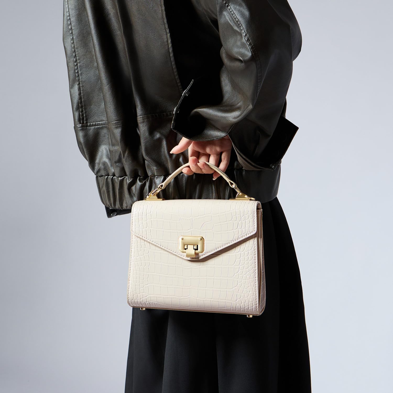 VICTORIA HYDE Women's Top Handle Handbag, Satchel Purses, Square Crossbody Bags - Image 3