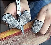 Vista 2 de 12 PCS Protectores de Dedos Resistentes a Cortes Protector Fundas de Dedos Protectores Reutilizables Guardas de Dedos Cubiertas de Dedos Protección