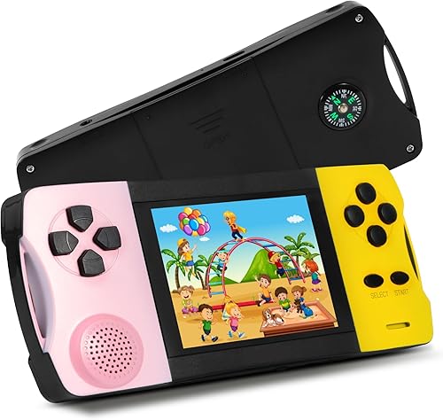 JJFUN Consola de juegos portátil retro portátil para niños, 138 juegos Claasic y pantalla IPS de 3.2 pulgadas, juguete portátil recargable para el