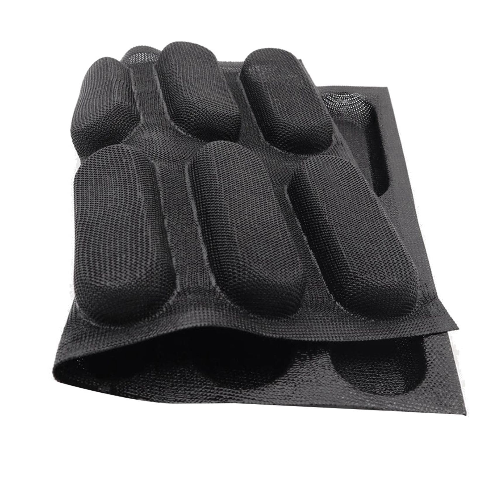 Speesy 3X 12 Trous en Silicone Pan-Antiadhésif Percé pour Pain, Moules pour Hot Dog, Doublures de Four Moule à Pain