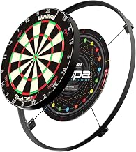 WINMAU Wispa Dartboard System & Accessories – Sound Reduction Dartboard System or Professional 1200 Lumen LED Dart Board Light | Magnetic Attachment Darts Light for Ultimate Darts Setup