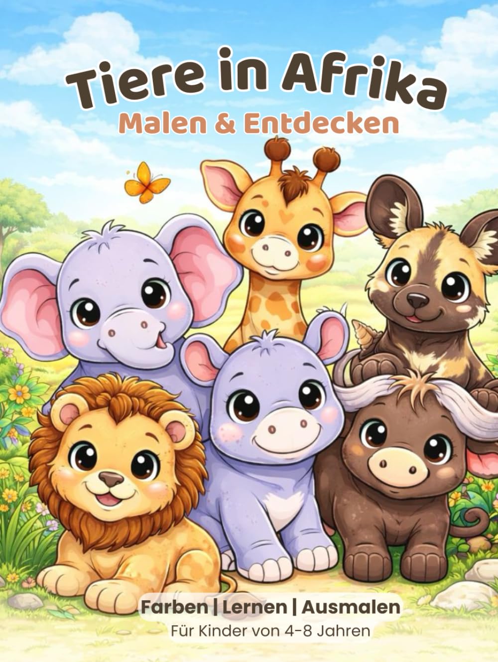 Tiere in Afrika: Malen & Entdecken