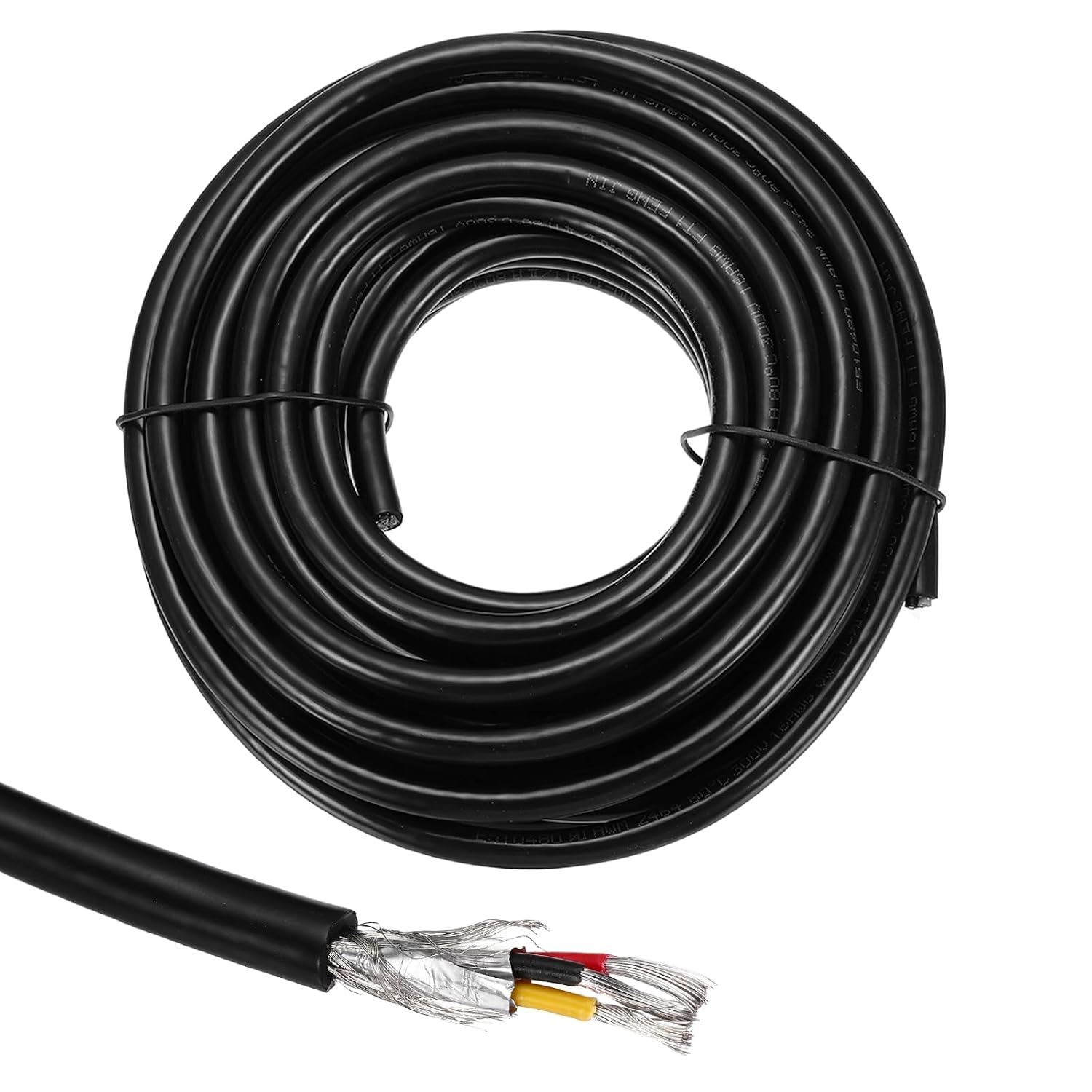 QUARKZMAN 1 x UL2464 16AWG экранированный кабель 9,14 м (30 футов) 300 В, 3 ПВХ провода для станков с ЧПУ с двойной экранировкой,