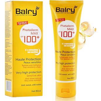 Sun Cream SPF 100, 80 ml Sunscreen SPF 100, Sun Cream for Face and Body, Anti-Ageing and Moisturising Sun Cream, Sunscreen SP