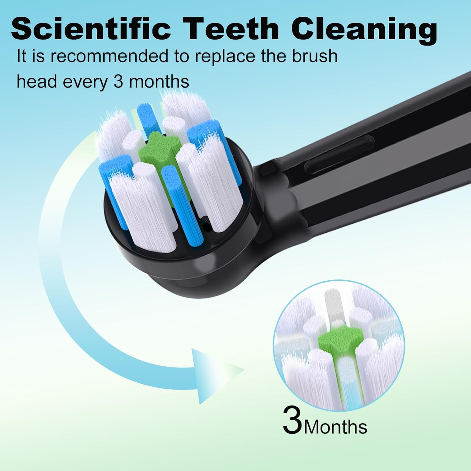 iO Replacement Heads Compatible with Oral B iO, 10-Pack Toothbrush Heads Compatible with iO 2 3 4 5 6 7 8 9 10 Series Electric Toothbrush, Deep Cleaning of Dental Plaque