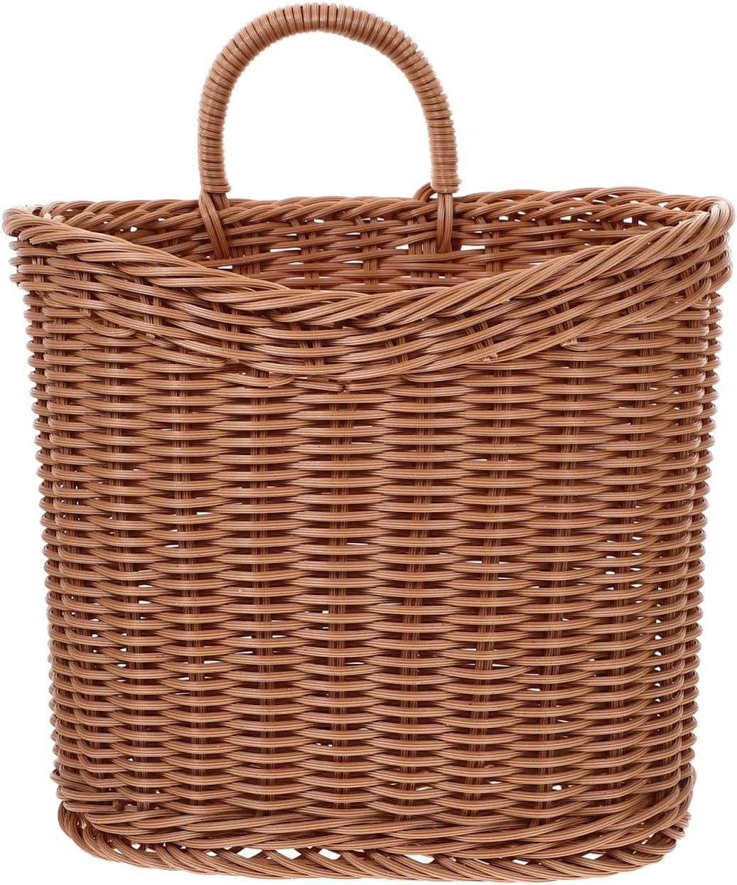 Kitchen Hanging Basket Wall Hanging Basket for Ginger Garlic Onion Storage Hanging Wall Fruit for Produce Woven Storage for Kitchen Organization and Home Decor